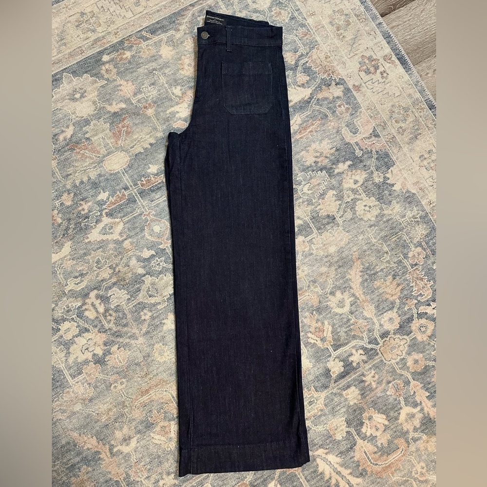 Banana Republic Factory | Dark Blue Full Length Wide Leg Jeans | Size 27